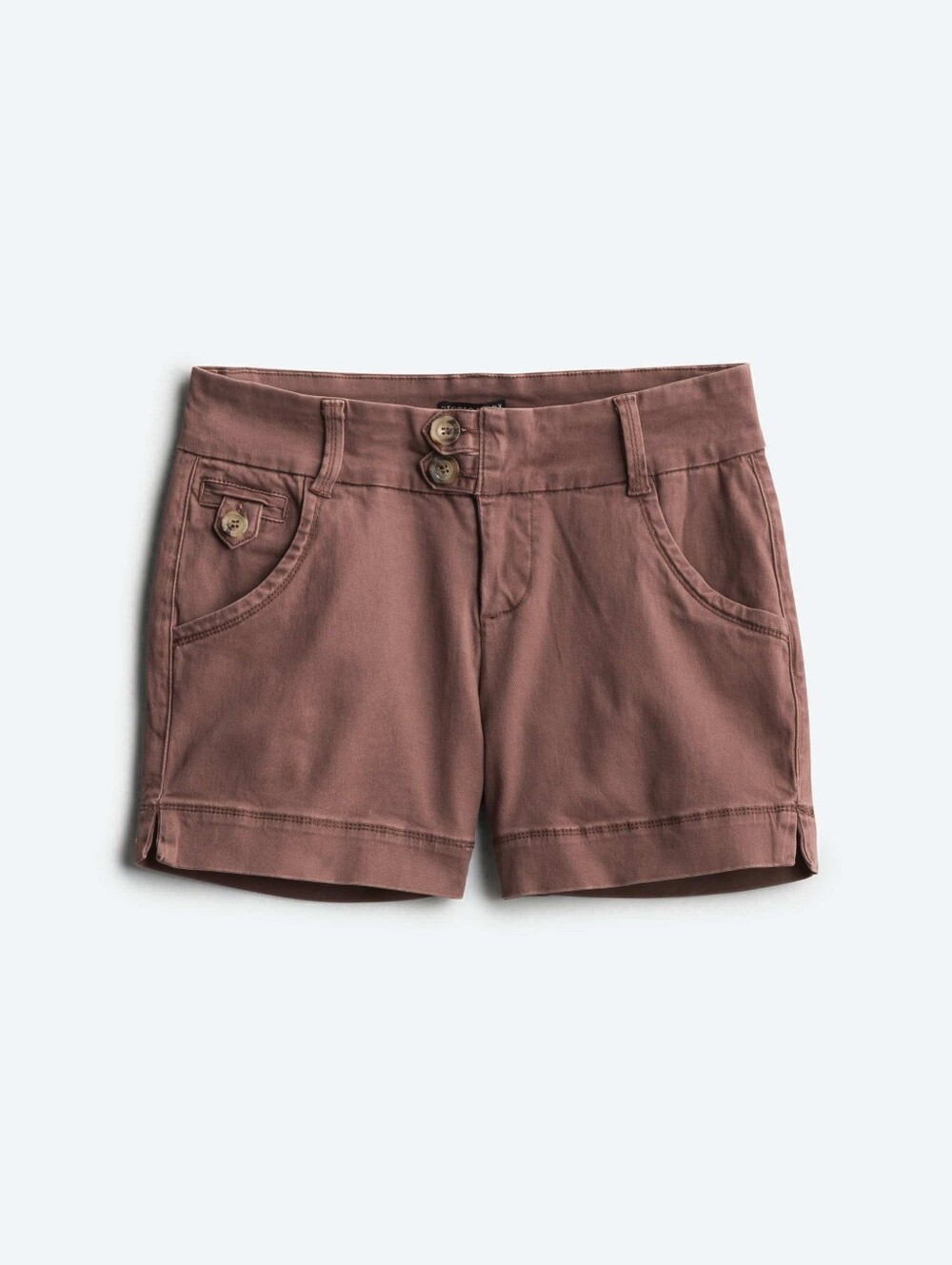Women's Mid-Rise Casual Shorts - Purple